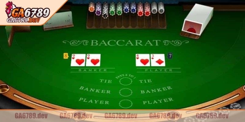 Mục tiêu và cửa cược trong Baccarat GA6789