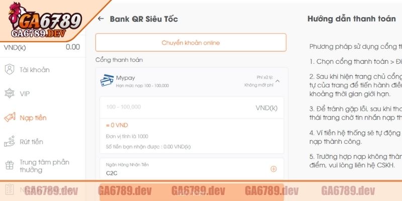 Nạp Rút Tiền GA6789 3 Sử dụng đồng tiền mã hoá để giao dịch