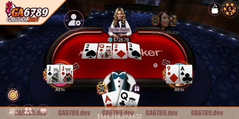 Poker GA6789 - Cuộc Đấu Trí Đỉnh Cao Dành Cho Bet Thủ 3 Những hành động cơ bản trong mỗi vòng